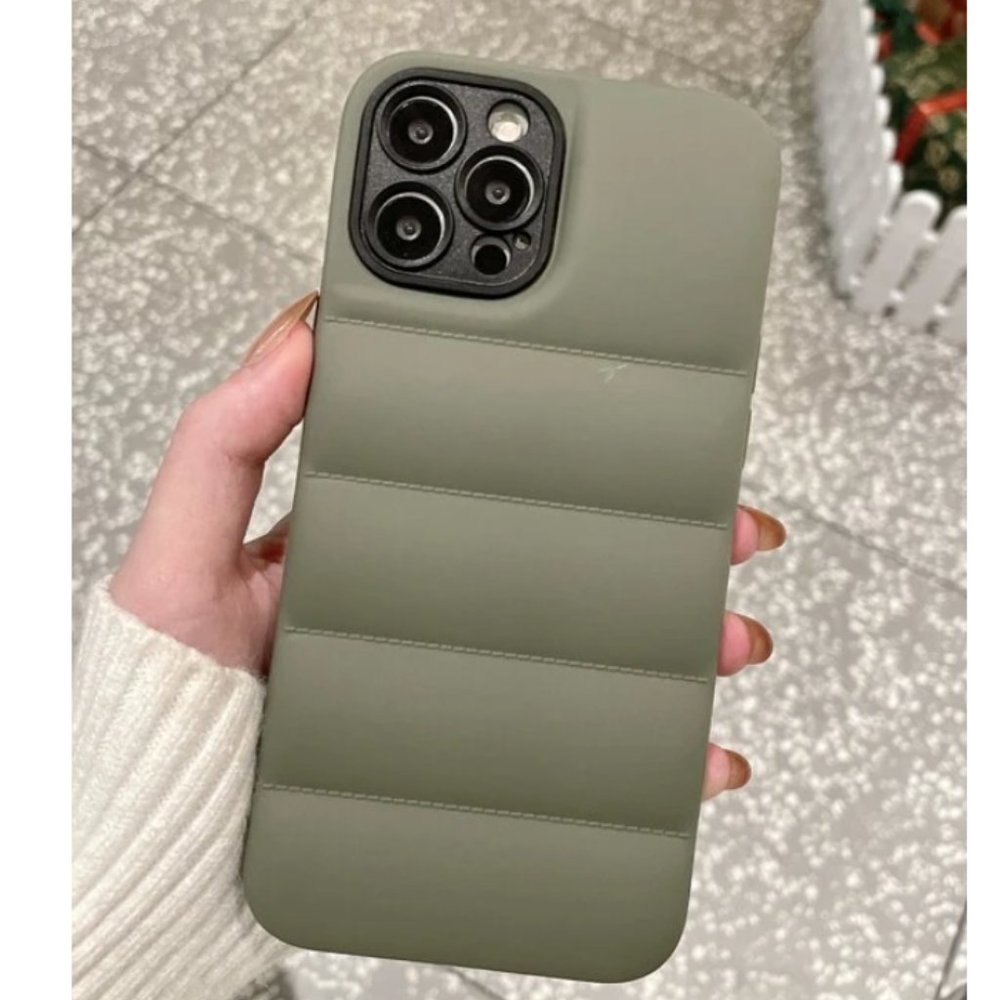 NEW iPhone 13/Pro/Max Plain Puffer Lens Protection iPhone case - Picture 14 of 14